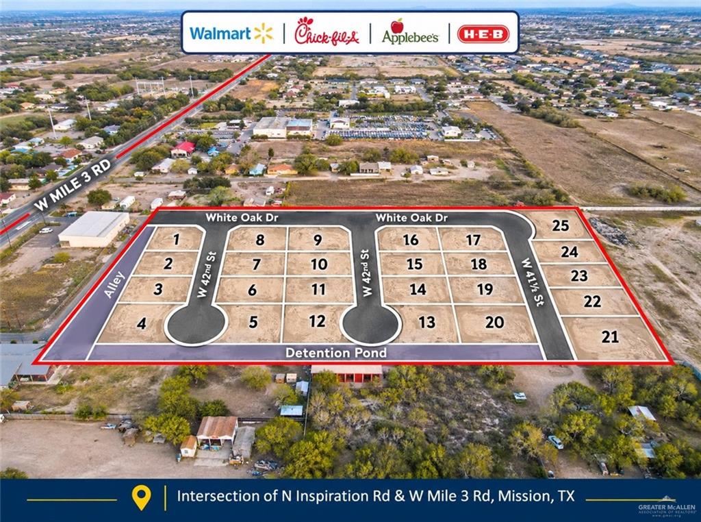 Land home at 1707 41 1/2 Street, Mission, Texas